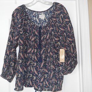Denim & Supply Ralph Lauren Peasant Top Blouse XL